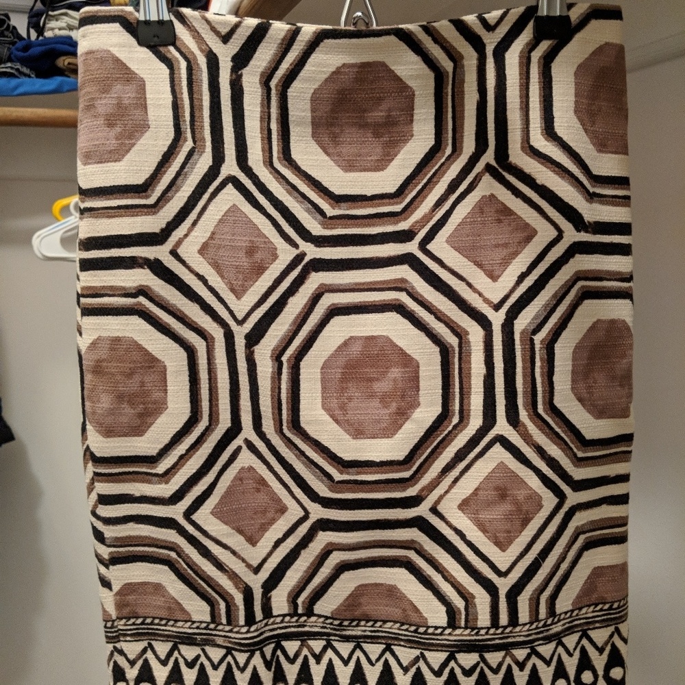 LOFT petite beige pencil skirt
